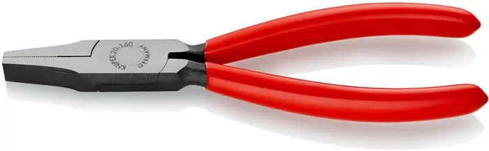 Flachzange Gesamt-L.160mm Kopf pol.schwarz atram.Ku.-Überzug KNIPEX Sofort Bestellen