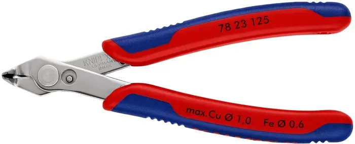 Kracherpreis Elektronikseitenschneider Super-Knips® INOX L.125mm Form 2 Facette nein pol.