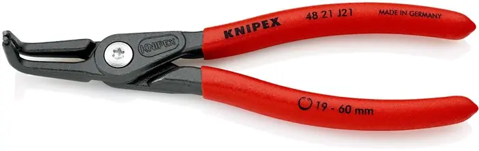 Präzisionssicherungsringzange J 21 f.Bohrungen D.19-60mm L.165mm KNIPEX Preisreduziert