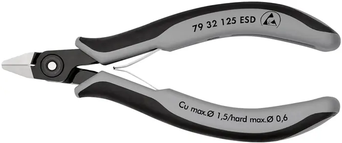 Präzisions-Elektronik-Seitenschneider L.125mm Form 3 Facette ja,sehr kl.pol. Preiswert