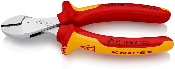 Billig Kompaktseitenschneider X-Cut® L.160mm VDE Mehrkomp.-Hüllen VDE KNIPEX