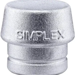 Schonhammerkopf SIMPLEX Kopf-Ø 50mm Weichmetall silber hart HALDER Meistverkauft