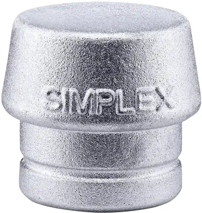 Schonhammerkopf SIMPLEX Kopf-Ø 50mm Weichmetall silber hart HALDER Meistverkauft