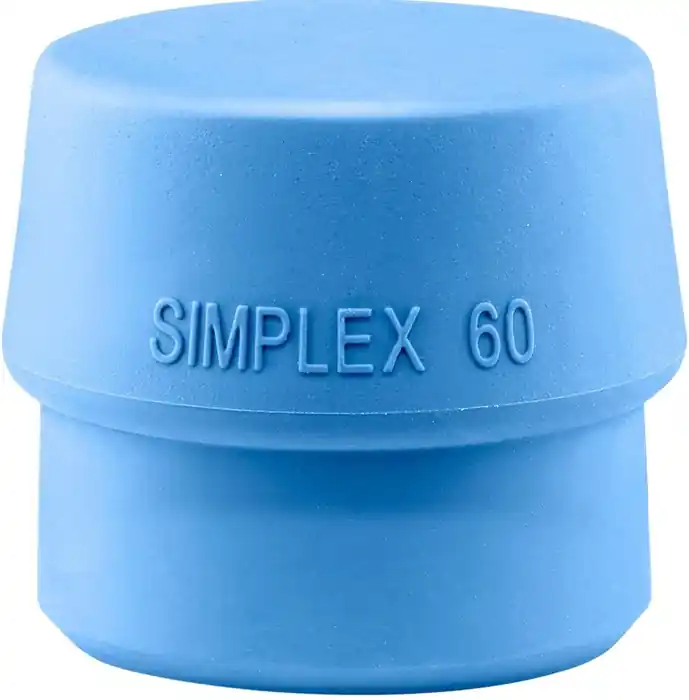 Must-Have Schonhammerkopf SIMPLEX Kopf-Ø 60mm TPE-soft blau weich HALDER