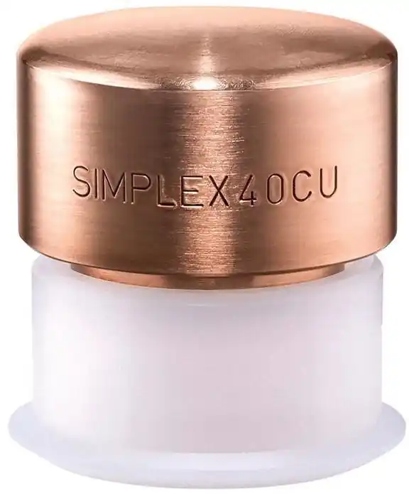 Top-Angebot Schonhammerkopf SIMPLEX Kopf-D.40mm Kupfer m.Kunststoffhülse hart HALDER