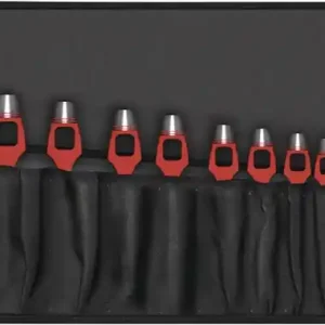 Henkellocheisensatz DIN 7200-A 8-tlg.Rolltasche Schneller Versand
