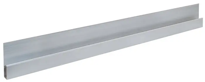 Alu h-Kartätsche L.2000mm m.Verstärkungswulst Alu.1,6mm Preis Gesenkt