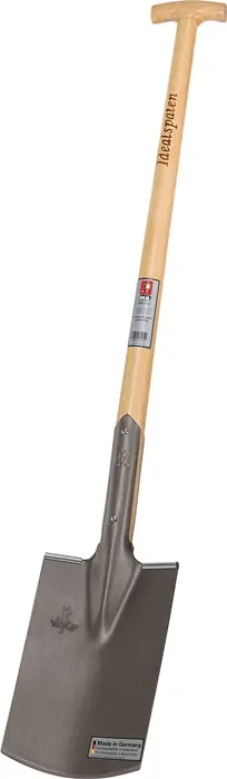 Top-Angebot Bauspaten 285x185/180mm Gr.2 Gärtner Form m.Trittschutz u.Eschen-T-Stiel IDEAL