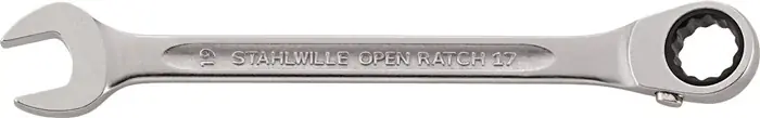 Begrenztes Angebot Maulringratschenschlüssel OPEN-RATCH 17 SW 14mm L.190mm umschaltbar,Rings.15Grad