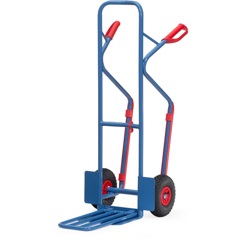Direktkauf fetra Paketkarre pulverbeschichtet blau/RAL 5007 Höhe 1300 mm