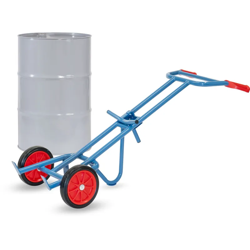 Preisknaller fetra Fasskarre mit Stützbügel für 200 Liter Fässer