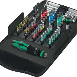 Bitsortiment KK 100 52-tlg.Schlitz/PH/PZD/TX/6Kt.WERA Preisreduziert