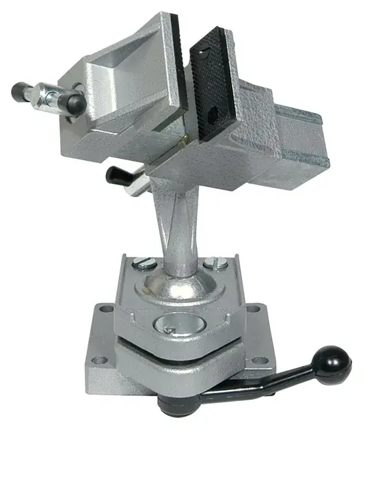 Feinmechanikerschraubstock Backen-B.80mm Spann-W.110mm Platte Billig