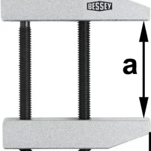 Geprüft Parallelschraubzwinge PA Spann-W.60mm A.35mm BESSEY