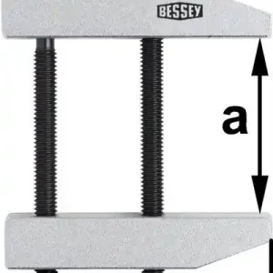 Parallelschraubzwinge PA Spann-W.116mm A.72mm BESSEY Neuheit