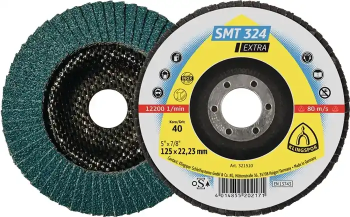 Fächerscheibe SMT 324 Extra D.115mm K.60 12Grad kon.INOX ZK VE: 10 Stück Preiswert