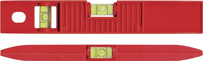 Preiswert Wasserwaage TORPEDO 25cm ABS rot ± 1mm/m m.Magnet BMI