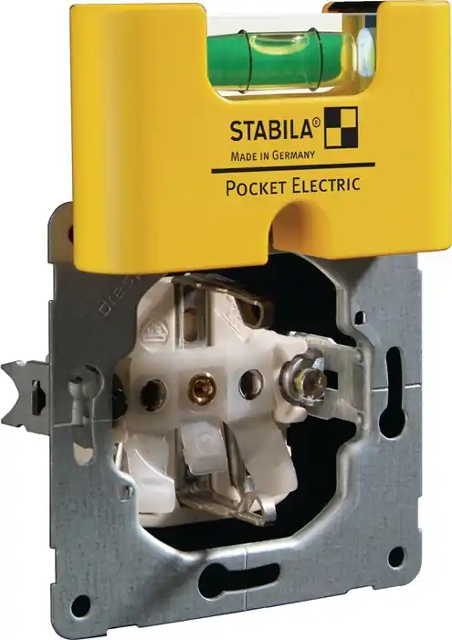Wasserwaage Pocket Electric 7cm Ku.gelb ± 1mm/m m.Magnet STABILA Bestpreis