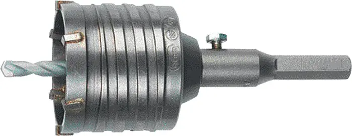 Schlagbohrkrone D.68mm Gesamt-L.120mm f.Steckd.6-KT.-Schaft HELLER Echt