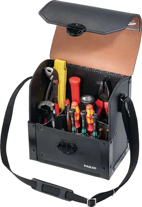 Schneller Versand Werkzeugtasche B220xT140xH250mm 8l Rindsleder PARAT