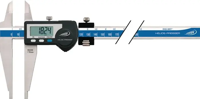 Werkstattmessschieber DIN862 DIGI MET® 300mm dig. m. Spitzen u. FE H.PREISSER Neuheit