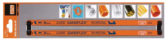 Metallsägeblatt Sandflex® L.300mm ZpZ 24 1-s.Bimetall 2 St./Karte BAHCO Billig