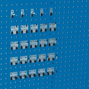 Heißes Angebot Werkzeughaltersortiment 25-tlg.verz.f.Lochplatten 15Hak./5Doppelh./5Klammern