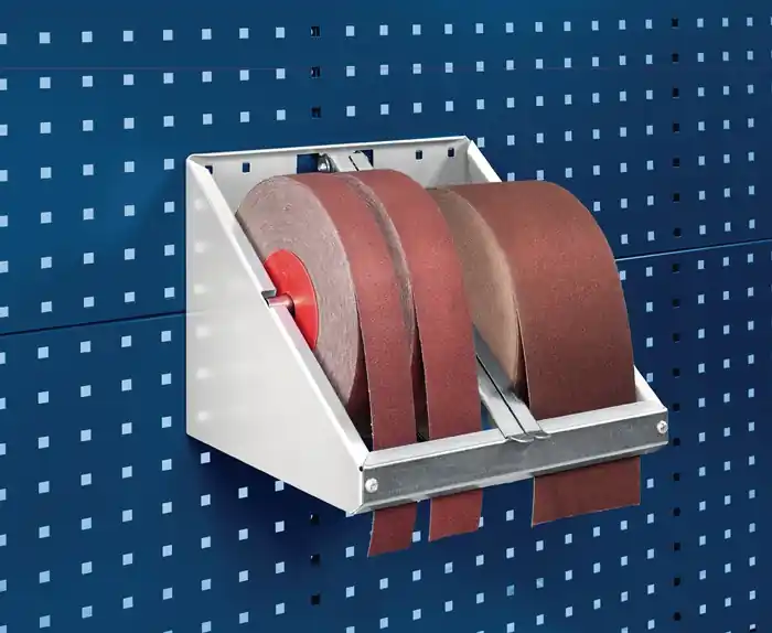 Schleifpapierrollenhalter B315xT295xH250mm Rollenb.max.120mm D.max.260mm BOTT Abverkauf