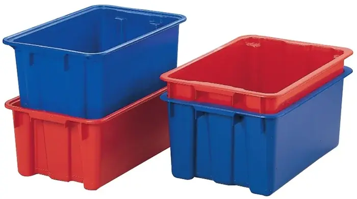 Billig Drehstapelbehälter PP blau L600xB400xH350mm LA-KA-PE