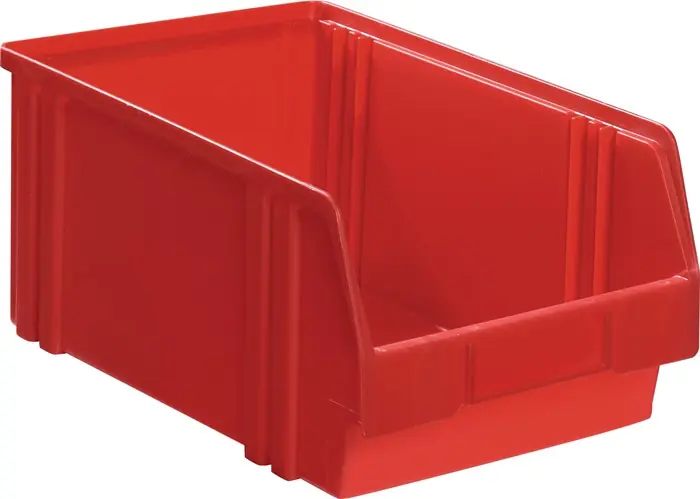 Top-Seller Sichtlagerkasten LK L290/266xB140xH130mm PS rot LA-KA-PE VE: 25 Stück