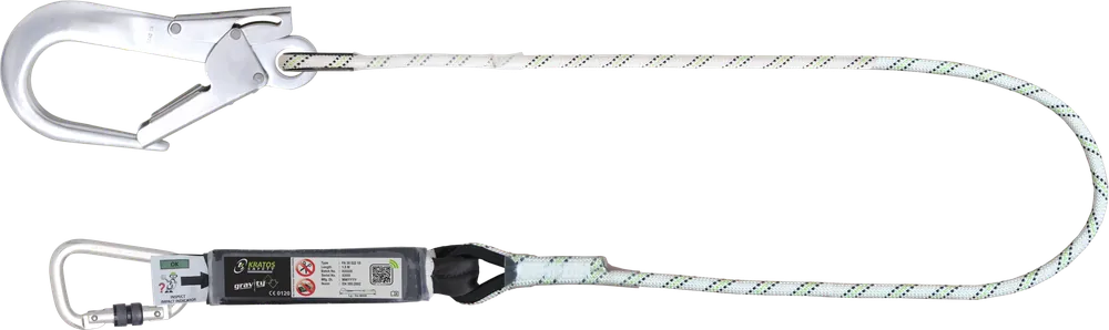 Kratos Safety CURIOSITY-S Verbindungsmittel mit Falldämpfer aus Kernmantelseil Knallerangebot