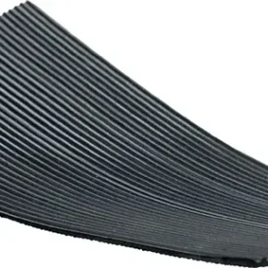 Beliebt Gummifeinriefenmatte-Zuschnitte B.1m L.0,5m D.3mm schwarz Rl.