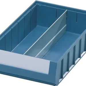 Top-Preis Längsteiler f.Regalkasten L 300xH 90mm Stahlbl.grau 10St./Btl.
