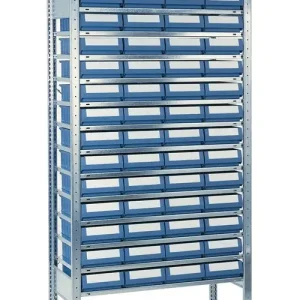 Steckregal H2000xB1000xT300mm Anbauregal 14 Stahlböden 56 x 2 Preisknaller
