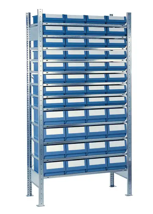 Steckregal H2000xB1000xT500mm Anbauregal 12 Stahlböden 32 x 8,16 x 9 Neue Kollektion