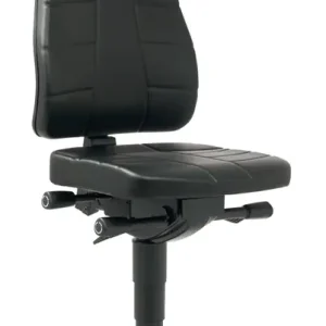 Arbeitsdrehstuhl Highline Rollen Kunstlederpolster schwarz 450-600mm BIMOS Angebot