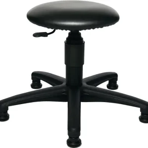 Drehhocker m.Bodengleitern Kunstlederpolster schwarz Sitz-H.390-520mm TOPSTAR Kracherpreis