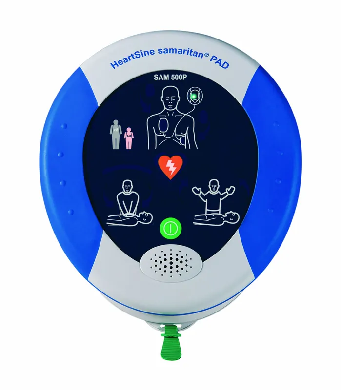 Schneller Versand AED Halbautomatischer Ersthelfer-Defribillator HeartSine PAD 500P - HA CPR