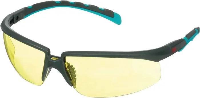 Schutzbrille S2003SGAF-BGR-EU EN 166 EN170 EN 172 Bügel grau/türkis,Scheibe gelb Günstig