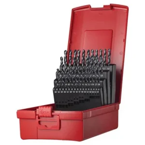 Nur Heute Spiralbohrersatz A190 DIN 338 TypN D.1-6x0,1mm HSS 51tlg.Ku.-Kass.DORMER