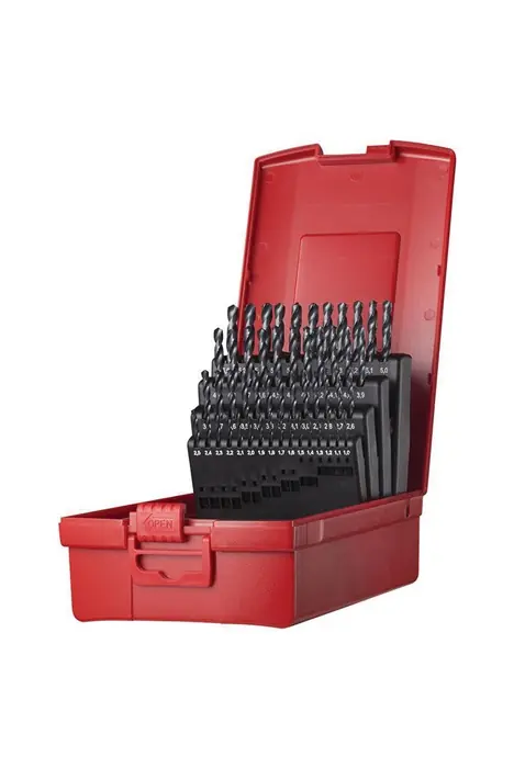 Nur Heute Spiralbohrersatz A190 DIN 338 TypN D.1-6x0,1mm HSS 51tlg.Ku.-Kass.DORMER