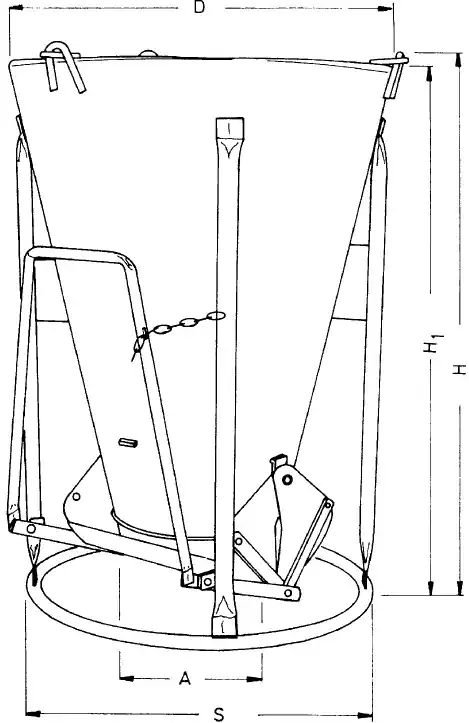Ausverkauf Eichinger Betonsilo 1016, mit Hebel + Kette