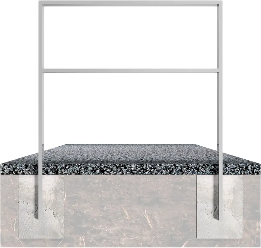 Top-Preis Fahrradanlehnbügel 80 x 20 mm mit Querholm