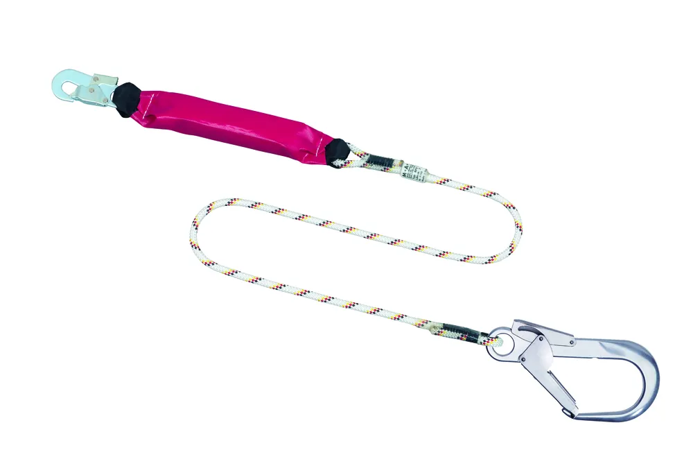 MAS Bandfalldämpfer-Verbindungsmittel BFD XXL, Kernmantelseil 12 mm mit verschiedenen Haken Heißes Angebot