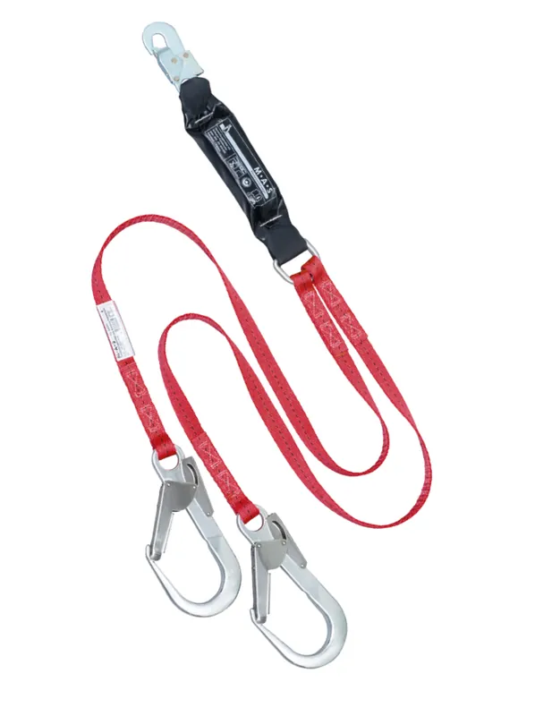 Nur Für Kurze Zeit MAS Bandfalldämpfer-Verbindungsmittel BFD Twin Gurtband 27 mm mit verschiedenen Haken