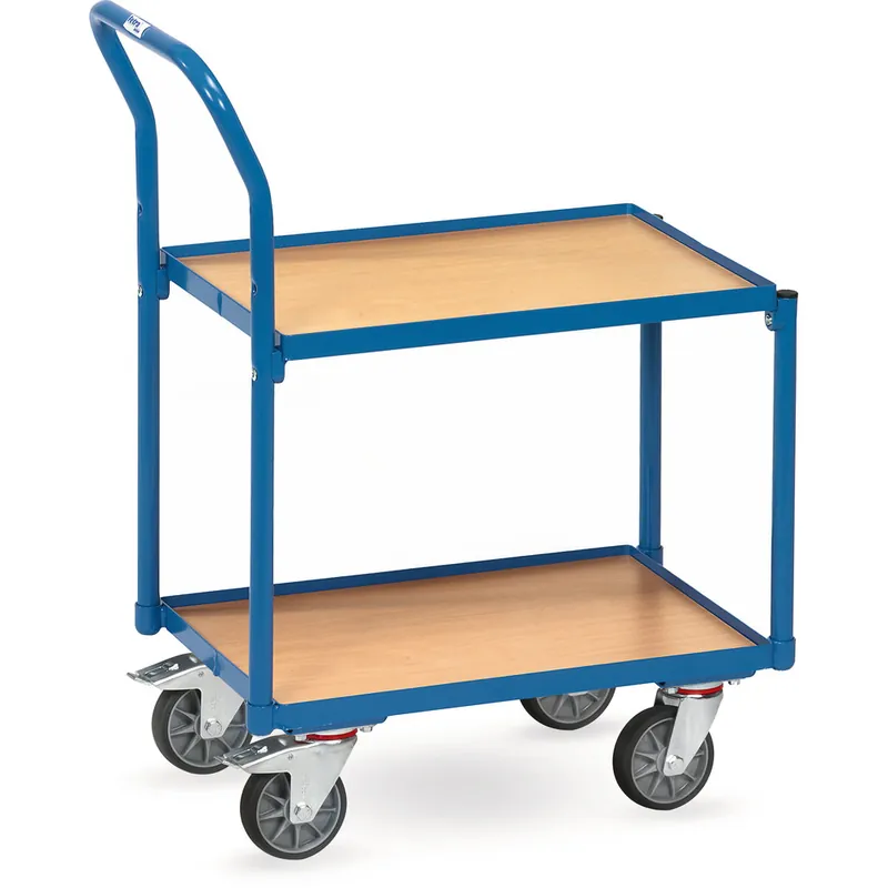 fetra Etagen-Roller mit 2 Böden aus Holz und 15 mm Rand Sofort Bestellen