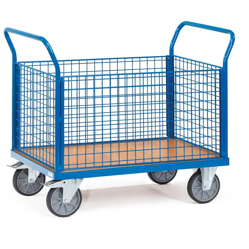 fetra Stirnwandwagen mit 1-4 Wänden aus Holz oder Drahtgitter Top-Seller