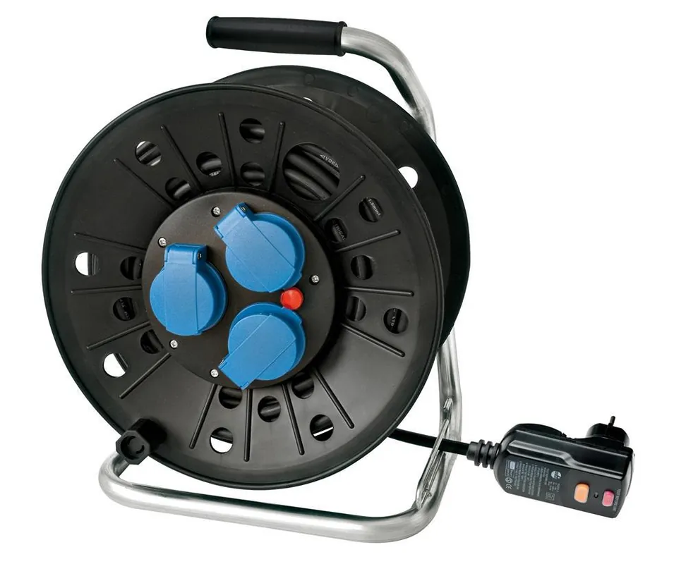 Schnäppchen TOP-LINE Kabeltrommel mit PRCD-Stecker, 230 V, 25m