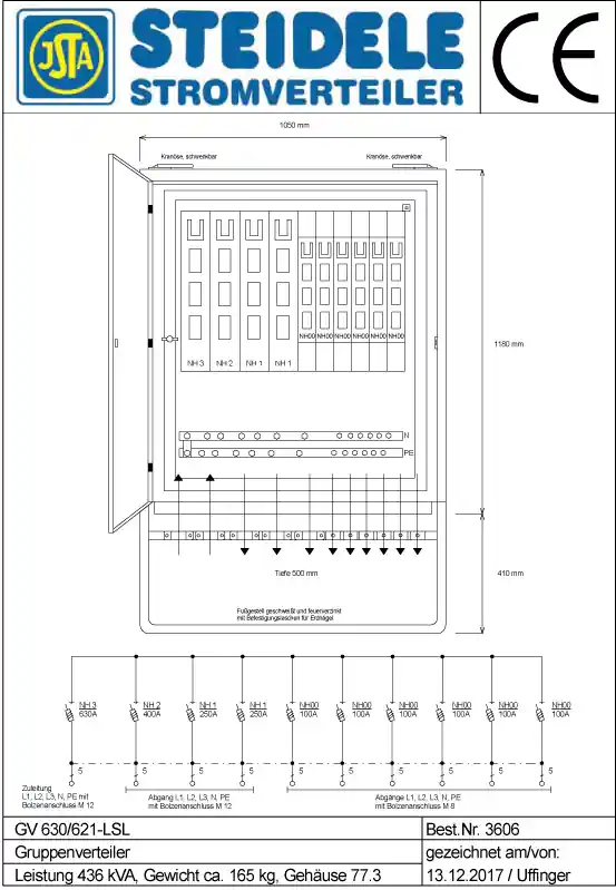 Steidele Gruppenverteiler GV 630/621-LSL Markenware