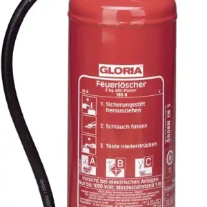 Wochenendangebot Dauerdruck-Pulverfeuerlöscher PD 6 G A 6kg Brandkl.34 A 233 B C m.Wandh.GLORIA